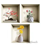 استیکر سه بعدی طاقچه مجازی طرح گلدان 2