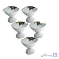 مجموعه ظروف هفت سین 6 پارچه مدل بنفشه