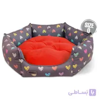 جای خواب شش ضلعی سگ و گربه نیناپت مدل VIP قلب ا Ninapet Hexagon Bed For Dogs And Cats Heart Model