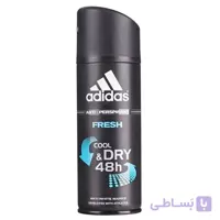 اسپری دئودورانت مردانه آدیداس مدل Fresh حجم 150 میل ا Adidas Fresh Anti Perspirant Spray For Men 150ml