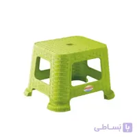 چهارپایه حمام ناصر پلاستیک مدل حصیری ۲