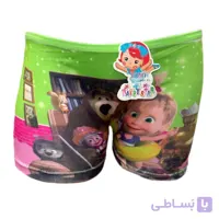 شورت استرج پادار دخترانه طرح ماشا و میشا