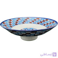 میوه خوری بزرگ چینی میبد مروارید طرح شطرنجی