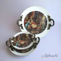 شیرینی خوری پایه دار مدل sirinسایز متوسط آنتیک R115