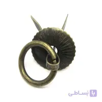دستگیره آنتیک فلزی حلقه دار زیتونی قطر 30 میلی‌متر