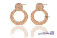 گوشواره مدل گرد فلزی کد erw0010