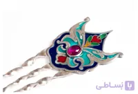 سنجاق سر نقره میناکاری مدل 0114