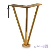 پایه مبل مفتولی طلایی ۲۰ سانت