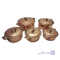 سرویس قابلمه راسته 10 پارچه مسی توت کالا tootkala 1374