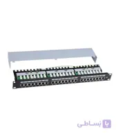 پچ پنل 24 پورت همراه با کیستون Cat6 STP کی نت