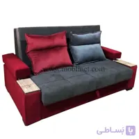 مبل تختخوابشو رایکا دو نفره باکسدار عرض 140