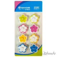 گیره آهنربایی چانی مدل گل-CY6033 بسته 8 عددی ا Chanyi Flower CY6033 Magnet