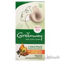 کیت رنگ مو گرین وی شماره 10/11 رنگ بلوند پلاتینه 50 میلی لیتر ا Greenway Gold Color Kit 50 ml - No.10.11