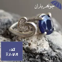 انگشتر یاقوت کبود زنانه خوشرنگ کد R_1078