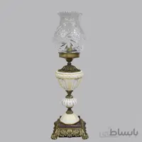 شمعدان چینی کریستال بلند پایه برنز