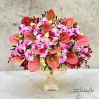 سبدگل ارکیده و آنتوریوم