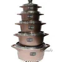 سرویس قابلمه 17 پارچه طرح ایتالیا مدل C1713 ام جی اس