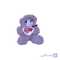 عروسک خرس طوسی ارتفاع 15 سانتی متر