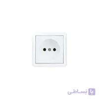 پریز برق بدون ارت مغزی سرامیکی روکار مدل شهاب پارت الکتریک