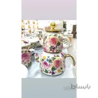 ست کتری و قوری لعابی Miss Betty مدل Göl Emaye
