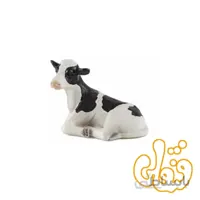 گوساله شیر ده نشسته holstein calf lying down 387082