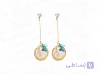 گوشواره زنانه طرح مروارید گل و پروانه 13854