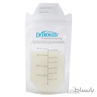 کیسه ذخیره شیر مادر دکتر براون dr browns بسته 25 عددی
