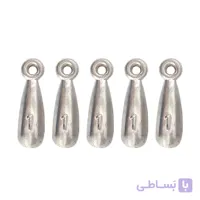 سرب ماهیگیری مدل اشکی کد 1-25g بسته 5 عددی