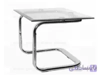 میز عسلی TR20 - آبکاری کروم و شیشه دودی ا TR20