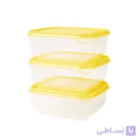 ظروف نگهدارنده غذا ایکیا مدل PRUTA - بسته 3 عددی