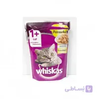 پوچ مخصوص گربه بالغ با طعم مرغ ویسکاس