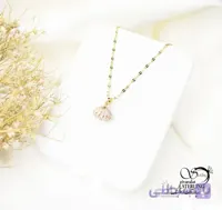 گردنبند زنانه صدفی طلایی
