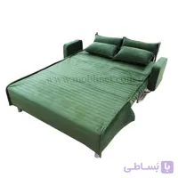 مبل تختخوابشو دو نفره کاپری دسته متکایی عرض تشک 160