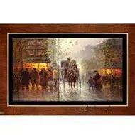 تابلو نقاشی چوبی لوتوس مدل هدیه کد FWB-120x80-P
