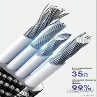 کابل تبدیل USB به USB-C دبلیو یو دبلیو مدل X113 طول 1 متر