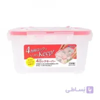 ظرف درب دار ۴ قفل رنگ قرمز ۷۰۰(ساخت ‌ژاپن)