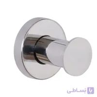 رخت آویز تک استیل مدل 312 ا رخت آویز (هنگر) استیل قابل نصب به دیوار با پیچ و مهره ، مناسب جهت استفاده در اتاق دوش ، سرویس بهداشتی و ... است
