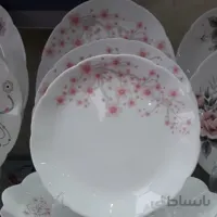 سرویس آرکوپال 26 پارچه شکوفه صورتی گرد