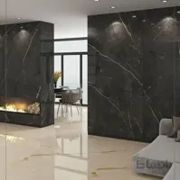 سرامیک اسلب فلوریدا طرح سنگ انیکس مشکی طلایی آبادیس 120*240