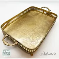 سینی برنجی مستطیل صلیبی