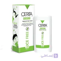 شامپو گیاهی ضد شپش 95میل سریتا ا Cerita Herbal And Non Toxic Lice Free Shampoo 95ml