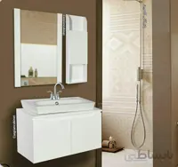 روشویی کابینت دار آیلین صفحه دار 70 سانت ا روشویی کابینت دار آیلین صفحه دار 70 سانت