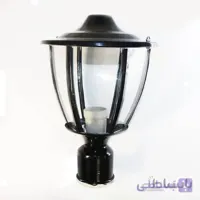 چراغ حیاطی سرلوله فلزی مدل کلاسیک – مشکی رنگ