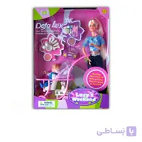عروسک باربی دفا با کالسکه و نوزاد کد 20958