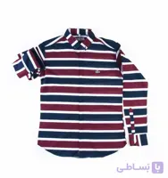 پیراهن مردانه طرح لاکوست راه راه P1006