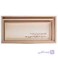 سینی چوبی مستطیل آنتیک