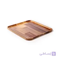 بشقاب مربع چوبی آماهوم سایز 25