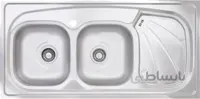 سینک ظرفشویی روکار بیمکث ا Bimax Double Bowl Sink BS514