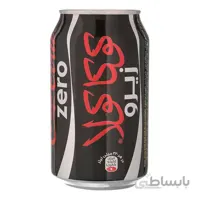 نوشابه زیرو کوکاکولا قوطی حجم 330 میلی لیتر باکس 24 عددی ا zero cocacola 330ml
