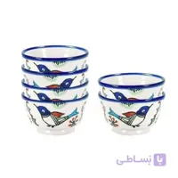 کاسه چینی طرح مرغی مجموعه 6 عددی